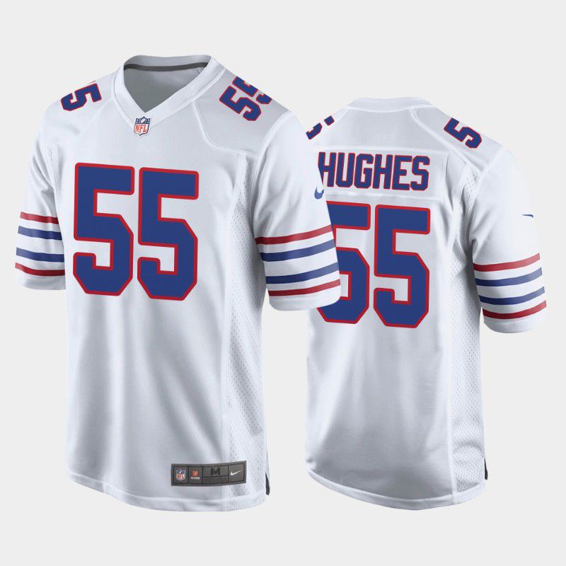 Men Buffalo Bills #55 Jerry Hughes Nike White Alternate Game Player NFL Jersey